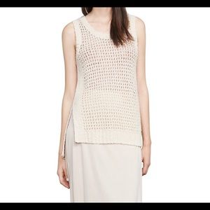 NWOT BCBG cream knit tank/vest